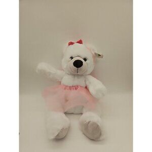 Bayview Supply Ballerina Bear Plush Pink Tutu & Headband 16" Bear Stuffed Animal